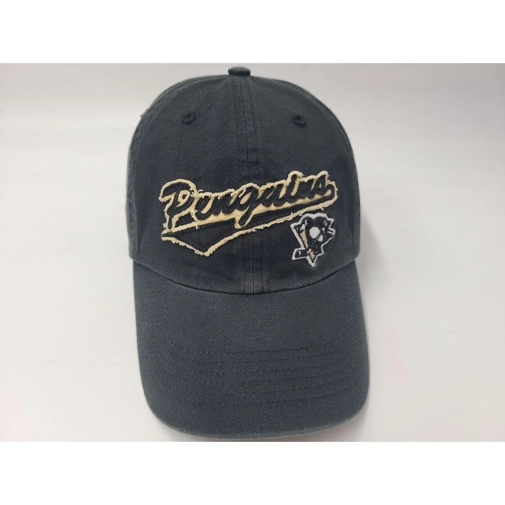 Pittsburgh Penguins Twins‎ Enterprise Strapback Adjustable Hat Cap Men NHL Black